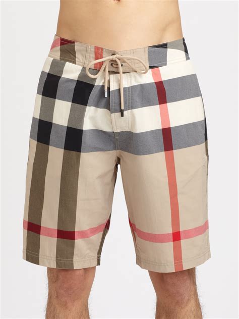 burberry brit swim shorts|burberry check swim shorts men.